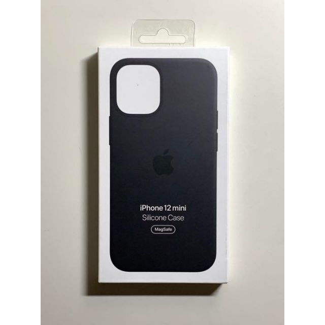 【新品】純正 iPhone 12 mini シリコンケース・ブラック①