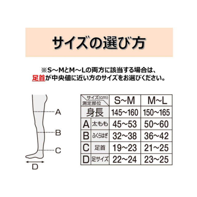 【ラスト1セット】着圧ソックス スリムウォーク 美脚 スーパーロング  コスメ/美容のボディケア(フットケア)の商品写真