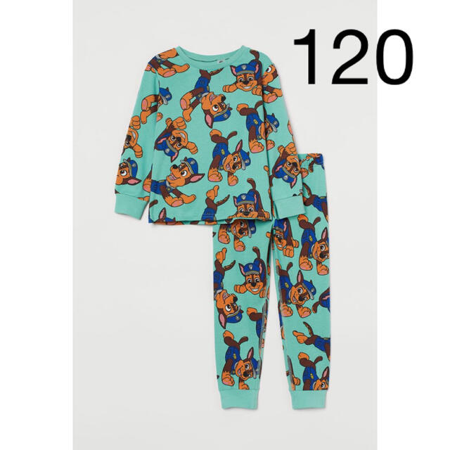 H&M(エイチアンドエム)の新品未開封　パウパトロール　パジャマ　長袖　120/130 キッズ/ベビー/マタニティのキッズ服男の子用(90cm~)(パジャマ)の商品写真