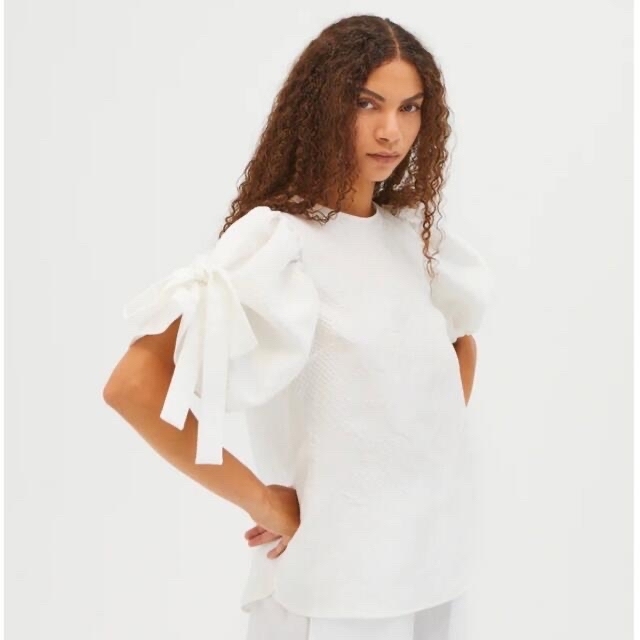 CECILIE BAHNSEN 新品タグ付 ジャガードブラウス BLAMINK