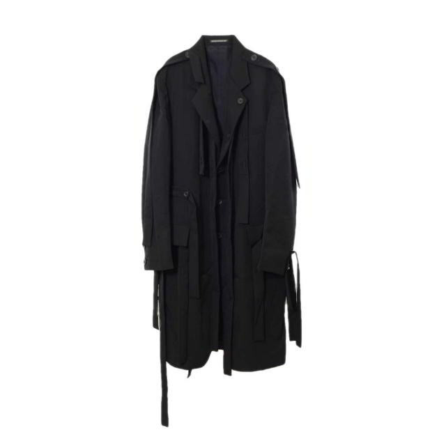 送料関税無料】 Yohji Yamamoto ウールジャケット テープアレンジ