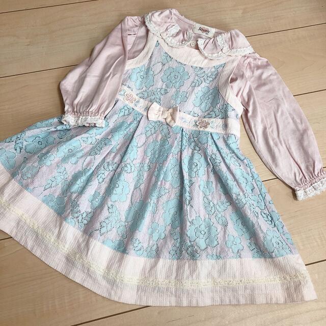 Souris(スーリー)のスーリーセット キッズ/ベビー/マタニティのキッズ服女の子用(90cm~)(ワンピース)の商品写真