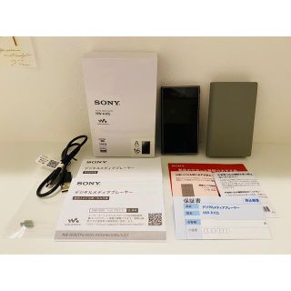 ソニー(SONY)のソニー ウォークマンNW-A105/アッシュグリーン/16GB/付属イヤホンなし(ポータブルプレーヤー)