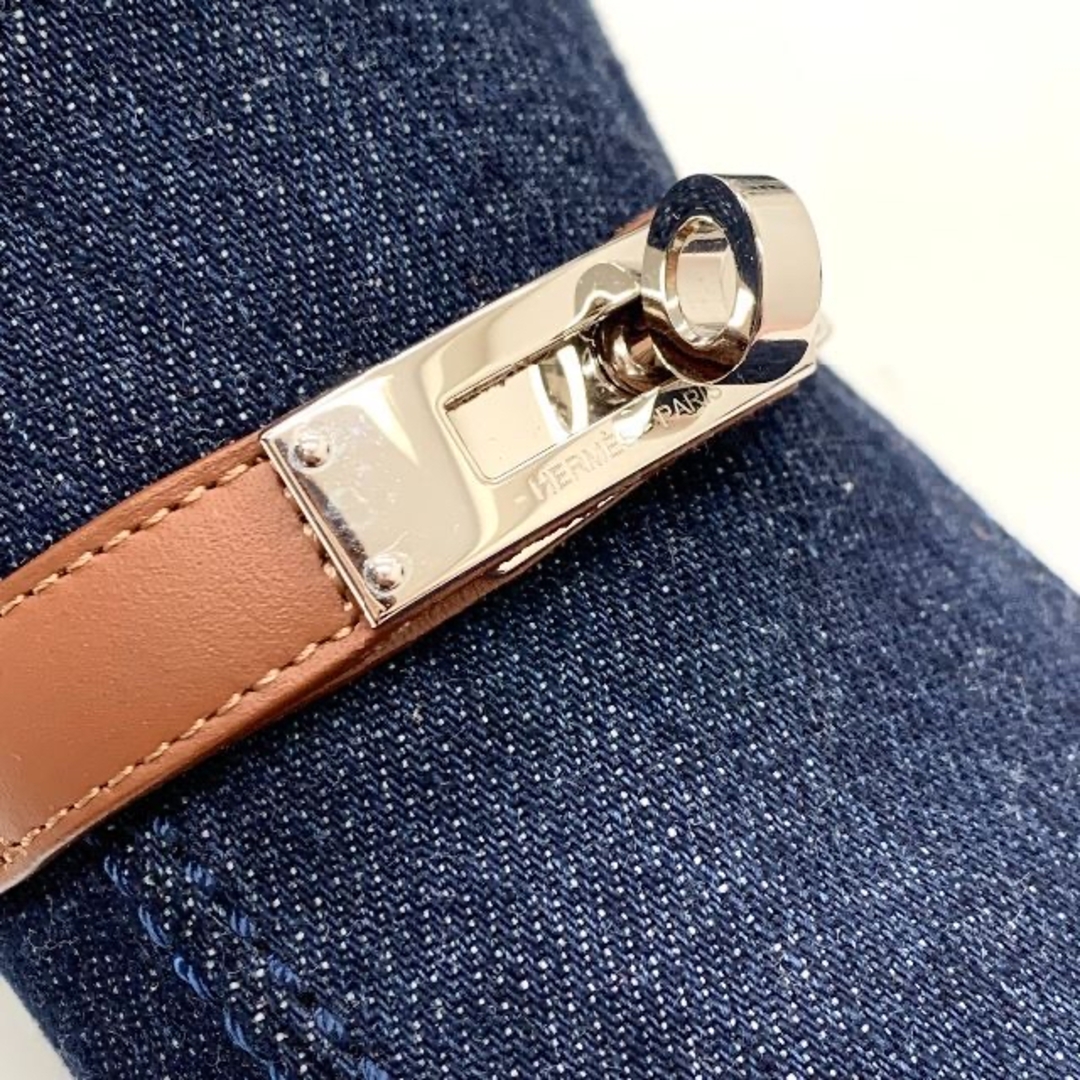 HERMES - 4802 エルメス ケリー金具 デニム ローファー HERMES - 4802 エルメス ケリー金具 デニム ローファー