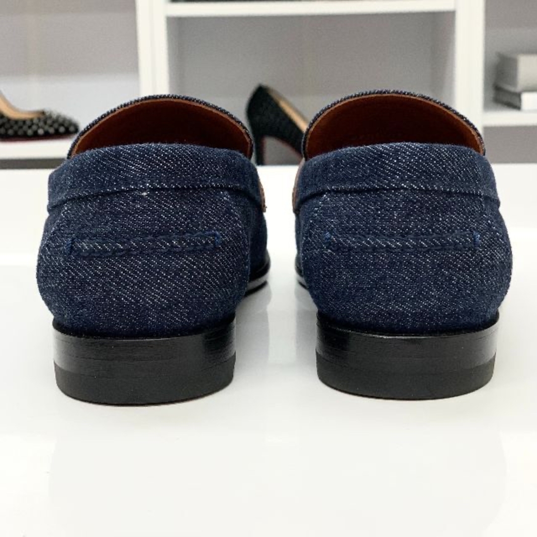 HERMES - 4802 エルメス ケリー金具 デニム ローファー HERMES - 4802 エルメス ケリー金具 デニム ローファー