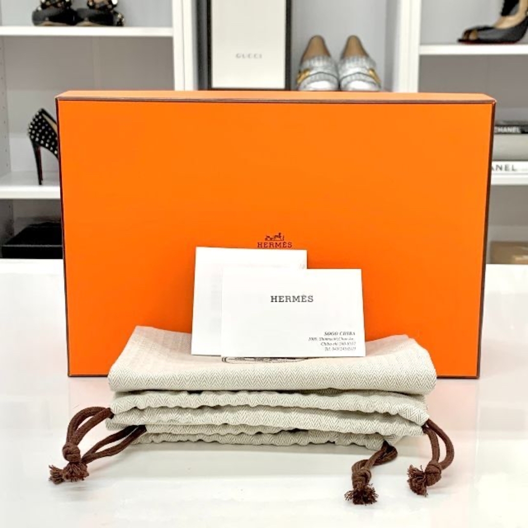 HERMES - 4802 エルメス ケリー金具 デニム ローファー HERMES - 4802 エルメス ケリー金具 デニム ローファー