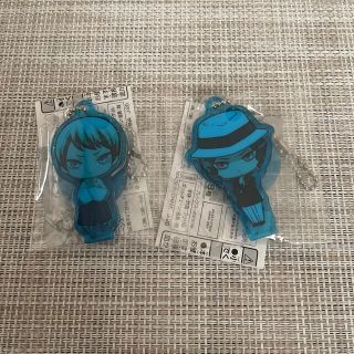 鬼滅の刃　ガチャガチャ　ここみえアクリルフィギュア　愈史郎、鬼舞辻(キャラクターグッズ)