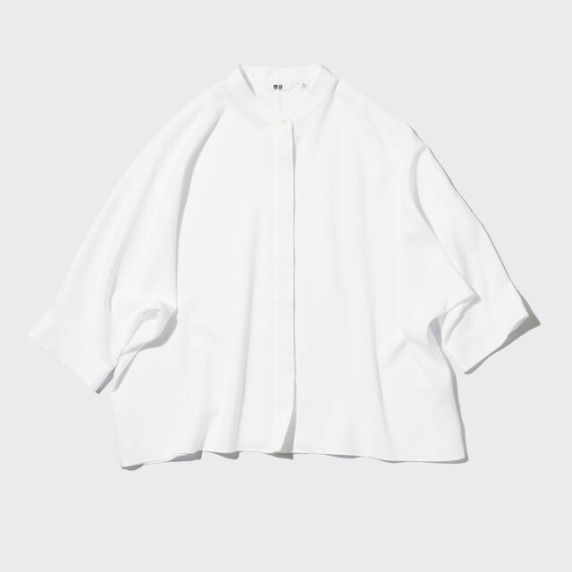 UNIQLO(ユニクロ)のUNIQLO レーヨンドルマンスリーブブラウス(7分丈) レディースのトップス(シャツ/ブラウス(長袖/七分))の商品写真