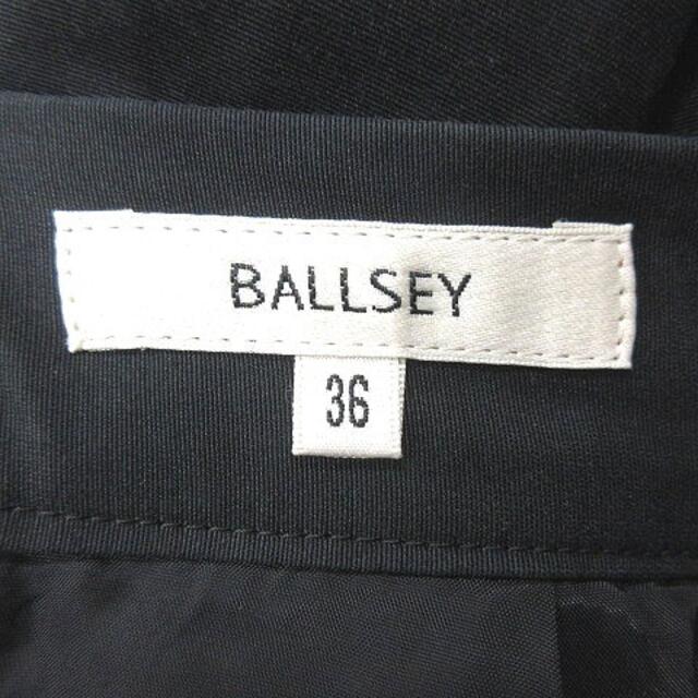 Ballsey(ボールジィ)のボールジー トゥモローランド フレアスカート ミニ 36 黒 ブラック レディースのスカート(ミニスカート)の商品写真