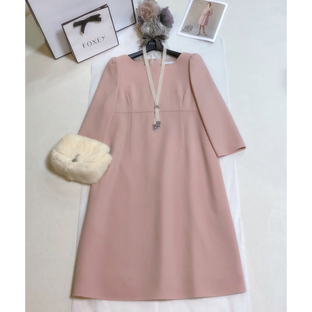 フォクシー《Charlotte》ワンピース 現行完売カラー ピンク 42 maxmedia.ba