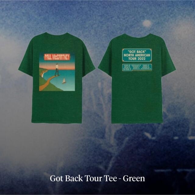 ポールマッカートニー Got Back Tour Tee - Green