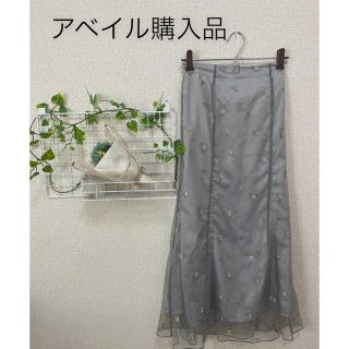 アベイル(Avail)のアベイル購入品 タイトチュールスカート(ロングスカート)