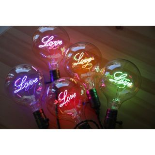 【新品】LOVEデザインLED電球（置きタイプ）　ブルー　E26(蛍光灯/電球)