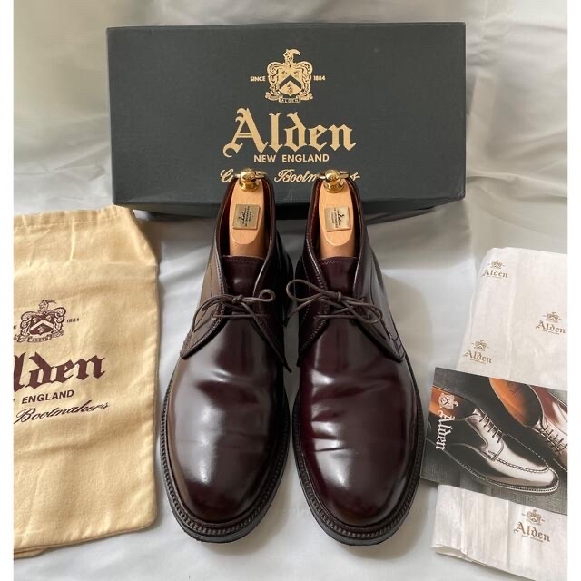 Alden 1339 7.5E コードバン チャッカブーツ No.8 おまけ付き