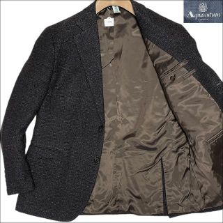 Aquascutum ツイートテーラードジャケット M ブルーグレー ほぼ未使用
