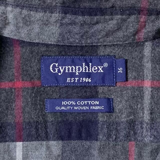 Gymphlex(UK)ビンテージフランネルチェックBDシャツ