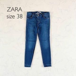 ザラ(ZARA)の【美品】サイズ38 ZARA ジーンズ ザラ デニム 切りっぱなし フリンジ(デニム/ジーンズ)