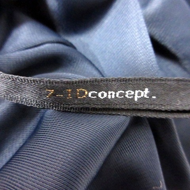 7-Idconcept(セブンアイディコンセプト)のセブンアイディコンセプト スカート フレア ミモレ ロング 38 紺 レディースのスカート(ロングスカート)の商品写真