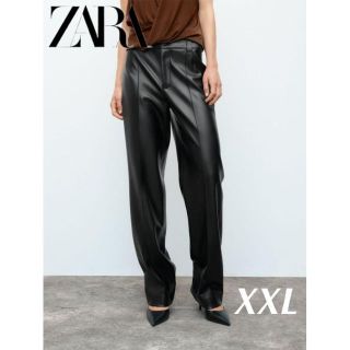 特別プライス ZARA リアルレザー パンツ - LIMITED EDITION 34サイズ