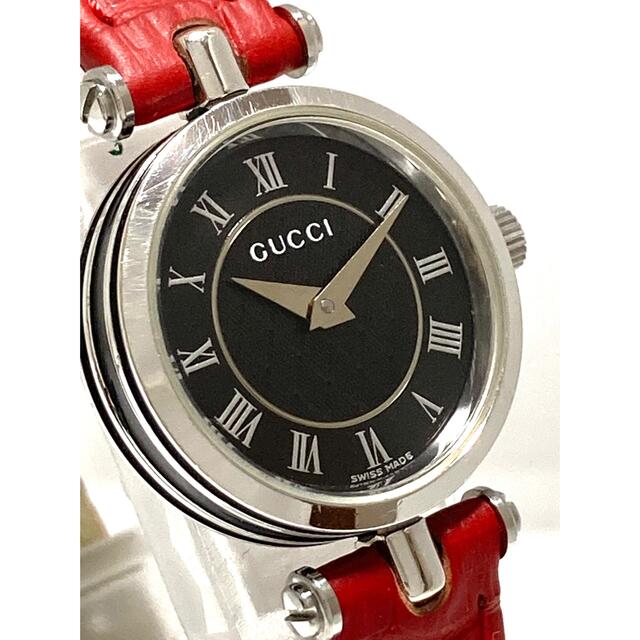 美品! GUCCI 電池&ベルト新品交換済み レディース腕時計 シェリーライン