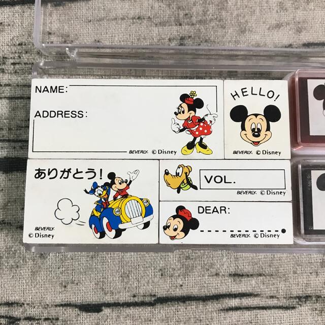 Disney(ディズニー)のレトロ　ディズニー　スタンプセット　ビバリー　レタースタンプ　サンキュースタンプ エンタメ/ホビーのおもちゃ/ぬいぐるみ(キャラクターグッズ)の商品写真