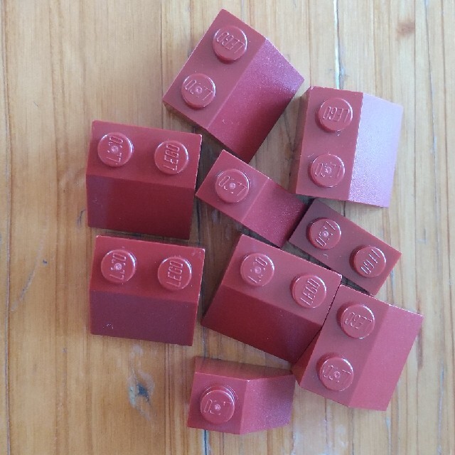 レゴブロック 茶色、赤茶色、ベージュのブロック キッズ/ベビー/マタニティのおもちゃ(知育玩具)の商品写真