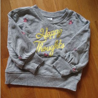 ベビーギャップ(babyGAP)のbabyGAP 小花柄ロゴトレーナー 90(Tシャツ/カットソー)