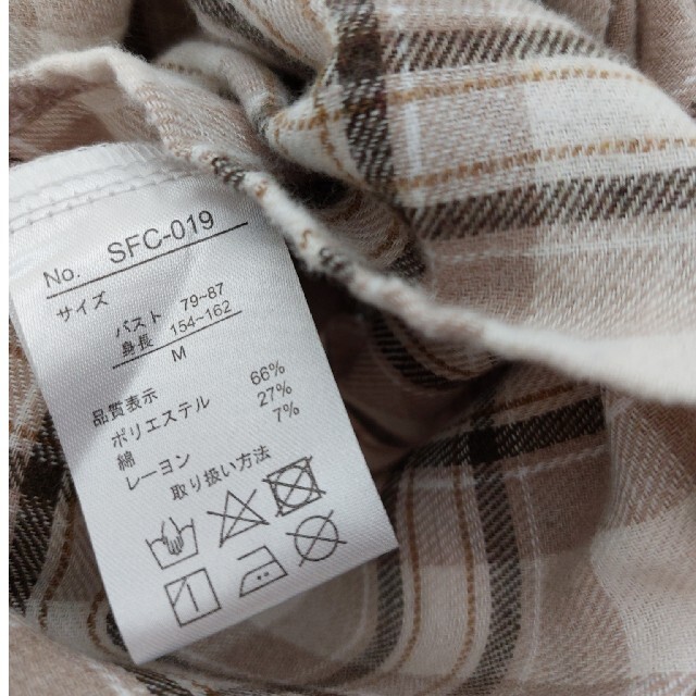 しまむら(シマムラ)のチェックシャツワンピース レディースのワンピース(ロングワンピース/マキシワンピース)の商品写真