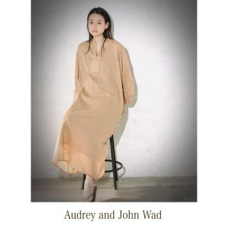 オードリーアンドジョンワッド(audrey and john wad)の完売AudreyandJohnWadコットンボイルボリューム袖ギャザーワンピース(ロングワンピース/マキシワンピース)