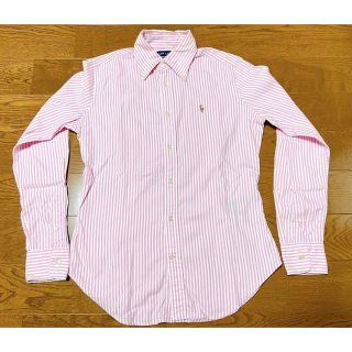 ポロラルフローレン(POLO RALPH LAUREN)のラルフローレン　レディース　シャツ　ボタンダウンシャツ　サイズ6  Mサイズ(カットソー(長袖/七分))