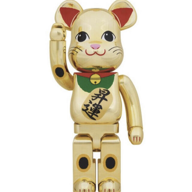 BE@RBRICK 招き猫 金メッキ 昇運 1000％