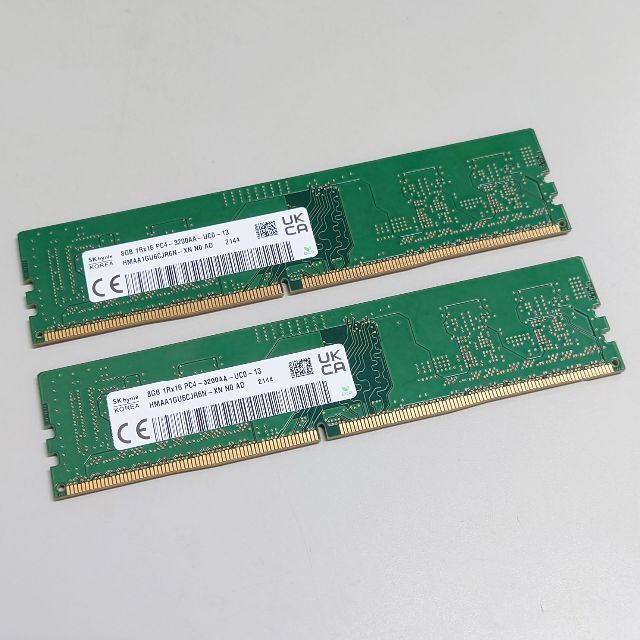 SKhynix 16GB (8GBx2) DDR4-3200 (372 スマホ/家電/カメラのPC/タブレット(PCパーツ)の商品写真