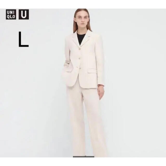 UNIQLO 2021 テーラードジャケット セットアップ可能 ナチュラル