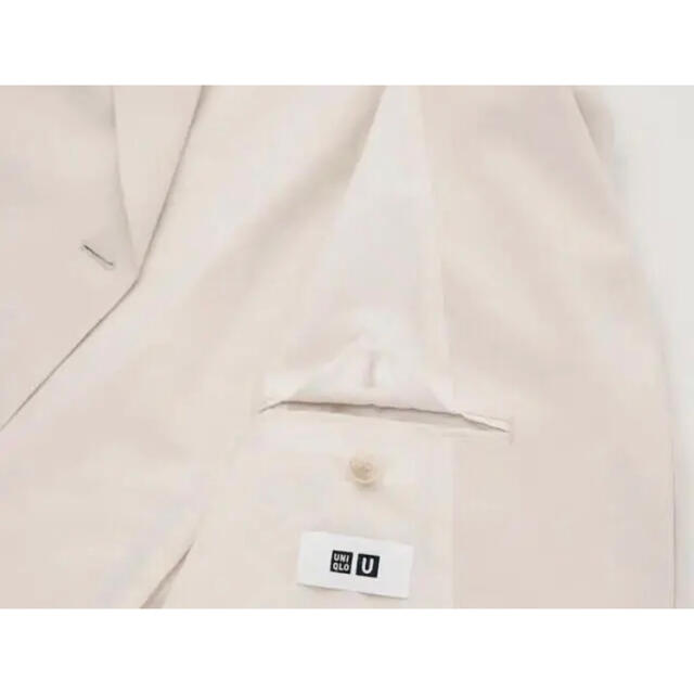 UNIQLO 2021 テーラードジャケット セットアップ可能 ナチュラル 1