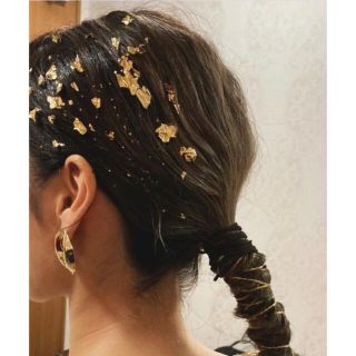 金箔シート2枚　成人式　卒業式　ウエディング(ヘアアクセサリー)