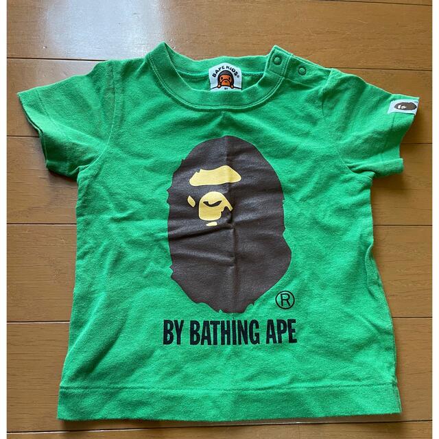 A BATHING APE(アベイシングエイプ)のbape Tシャツ キッズ/ベビー/マタニティのベビー服(~85cm)(Ｔシャツ)の商品写真