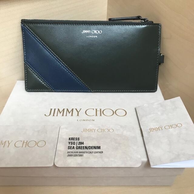 【新品未使用】 ジミーチュウ JIMMY CHOO カードケース ウォレット キーケース スタッズ レザー LISE-ZLS フラグメントケース