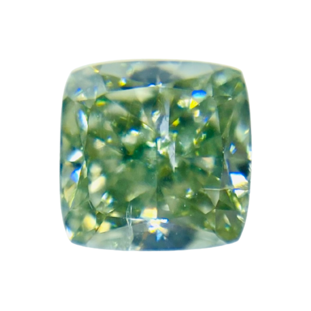 FANCY GRAYISH GREEN 0.889ct CU/RT1517