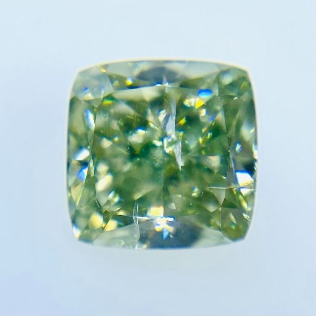 FANCY GRAYISH GREEN 0.889ct CU/RT1517