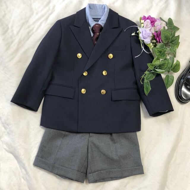 Ralph Lauren(ラルフローレン)のラルフローレン　男の子　卒園入学式　フォーマル４点セット　110 ♡匿名配送♡ キッズ/ベビー/マタニティのキッズ服男の子用(90cm~)(ドレス/フォーマル)の商品写真