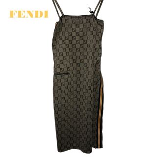 Fendi ワンピース 黒 Beaded Fishnet Dress ストール | ☆土日祝発送