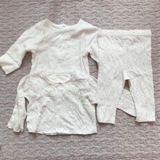 プチバトー(PETIT BATEAU)のpetit bateau プチバトー 新生児服3点(シャツ/カットソー)