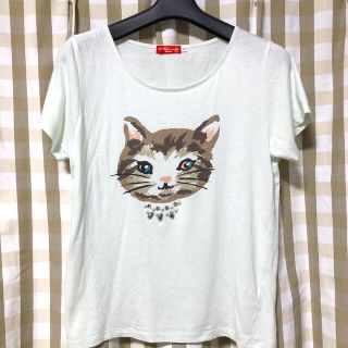 アースミュージックアンドエコロジー(earth music & ecology)のねこちゃん柄　Tシャツ(Tシャツ(半袖/袖なし))