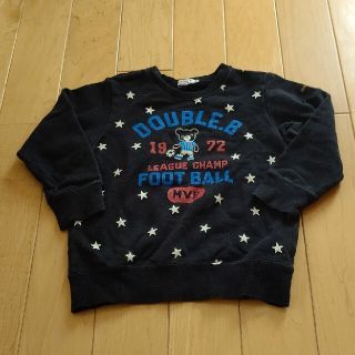 ダブルビー(DOUBLE.B)のD.B トレーナー黒 120(Tシャツ/カットソー)