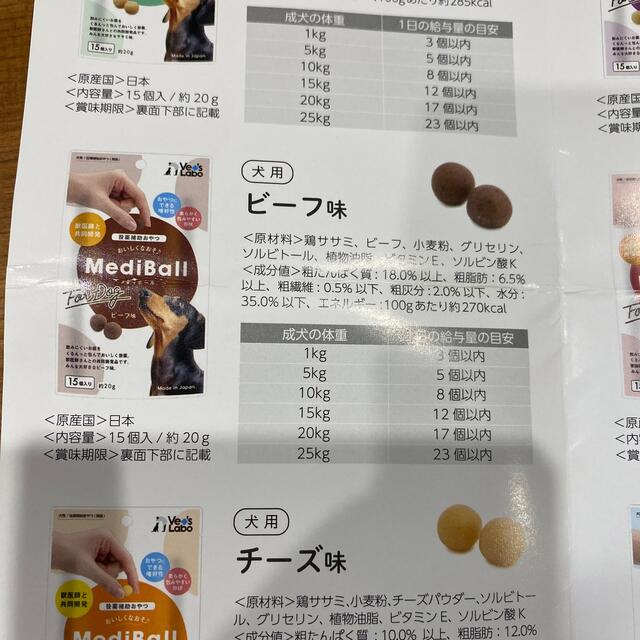 メディボール(投薬補助おやつ) その他のペット用品(ペットフード)の商品写真