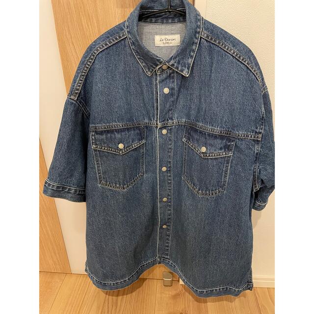 SLOBE IENA(スローブイエナ)のスローブイエナ　LE DENIM ボクシーショートスリーブシャツ   レディースのジャケット/アウター(Gジャン/デニムジャケット)の商品写真