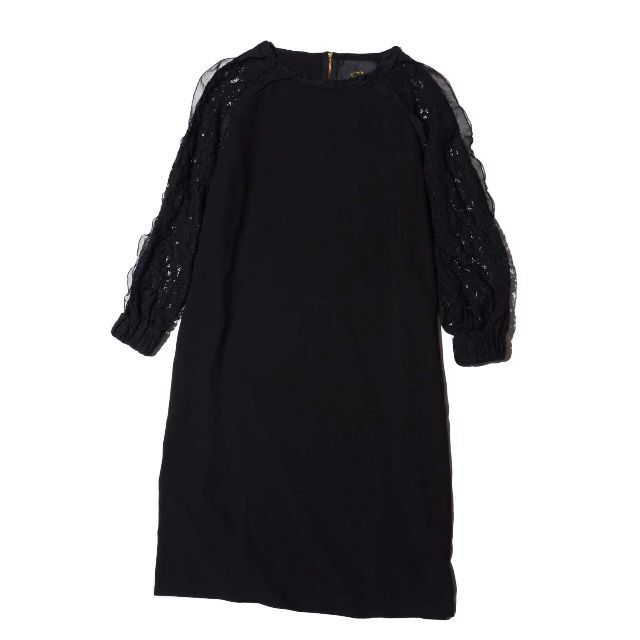 t.yamai paris - jardin par t.yamai paris  レース袖　黒ワンピース