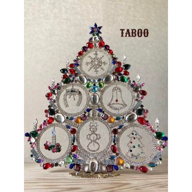 ビンテージ/特大/チェコガラス/クリスマスツリー/TABOO/オーナメント 【公式ショップ】