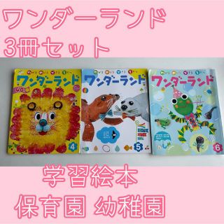 ワンダーランド 3冊セット 学習絵本 子供雑誌 幼稚園 保育園 5歳 6歳(絵本/児童書)