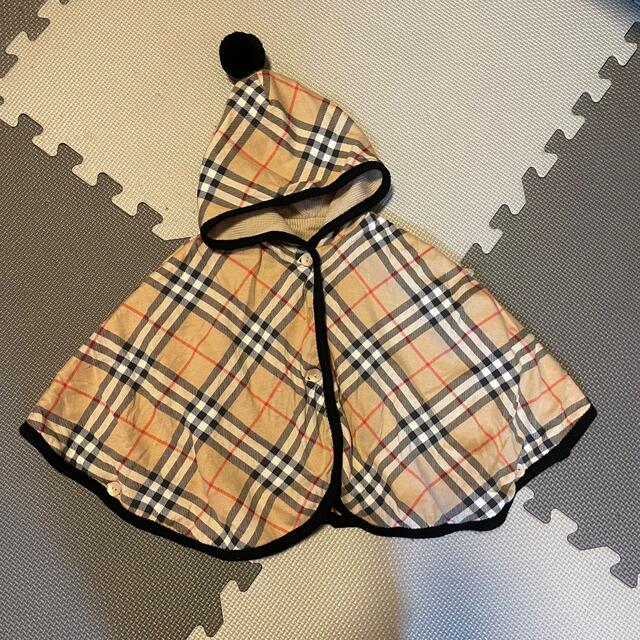 BURBERRY(バーバリー)のBurberry ベビー用　ポンチョ　ニット キッズ/ベビー/マタニティのベビー服(~85cm)(ジャケット/コート)の商品写真